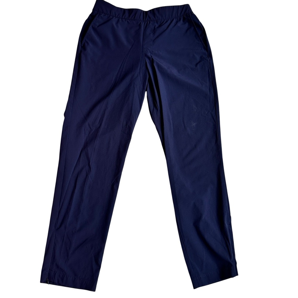 Tommy Bahama Golf Navy Blue Performance Pants Stretch Zip Hem Women's Medium